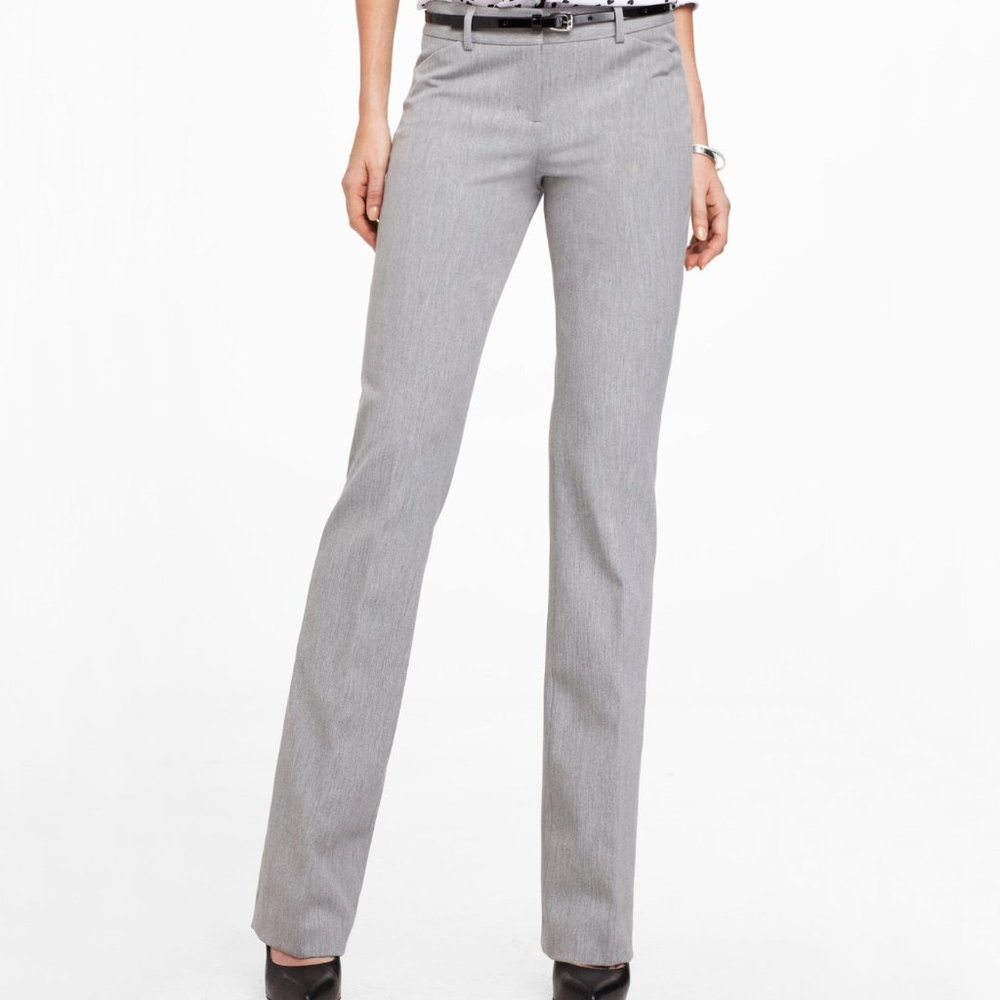 Express Editor Light Grey/Tan Pants - Size 8S